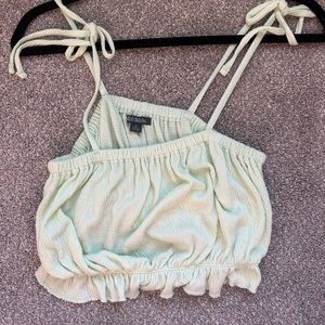 Wild Fable Green Tank Top with Shoulder Tie